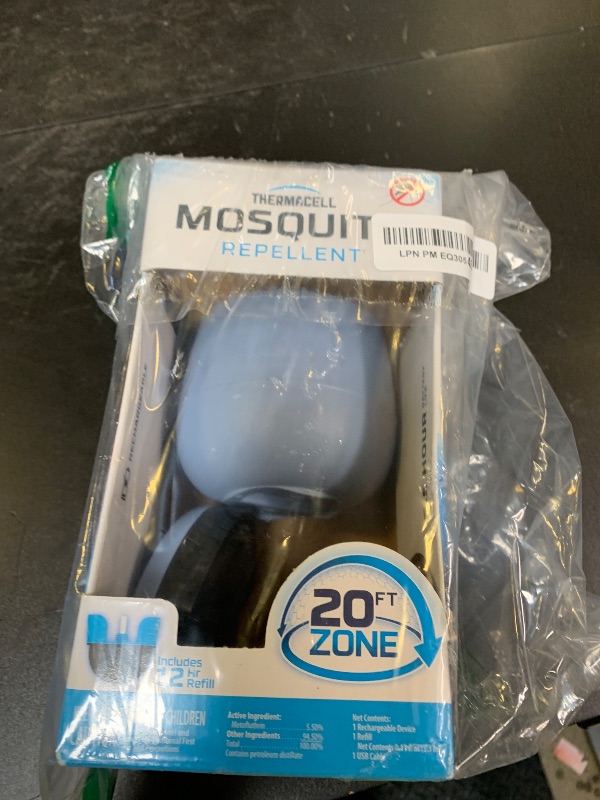 Photo 1 of Thermacell E55 E-Series Rechargeable Mosquito Repeller with 20' Mosquito Protection Zone; Blue; Includes 12-Hr Repellent Refill; Bug Spray Alternative; Scent Free; No Candle or Flame