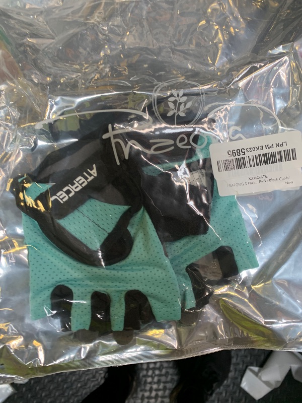 Photo 1 of ATERCEL Weight Lifting Gloves Full Palm Protection, Workout Gloves for Gym, Cycling, Exercise, Breathable, Super Lightweight for Men and Women(Aqua, S)