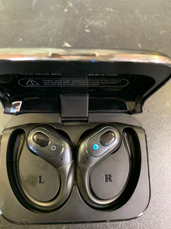 Photo 1 of sajawass Wireless Earbuds Bluetooth 5.4 Headphones, Noise Canceling Ear Buds with 75hr Playtime, LED Power Display, IPX7 Waterproof Earphones Over-Ear Earphones for Sports/Workouts