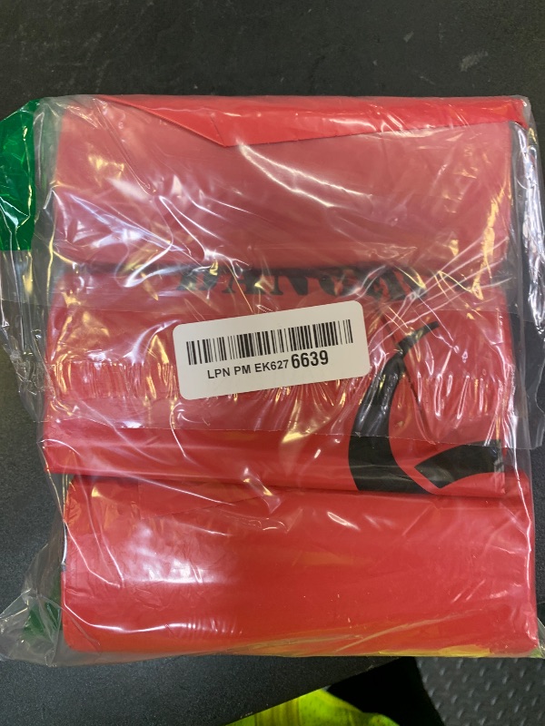 Photo 1 of Mop Mob No Leak, Hospital Grade Biohazard Waste Bags 150 Pk. 10 Gallon, 24" Red Trash Liner With Hazard Symbol For Infectious Waste Disposal
