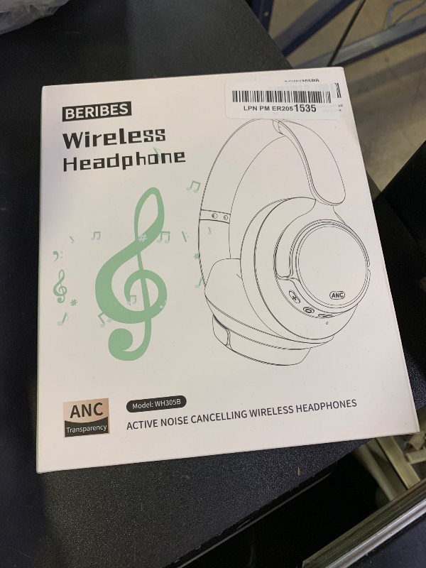 Photo 1 of BERIBES Upgraded Hybrid Active Noise Cancelling Headphones with Transparent Modes,70H Playtime Bluetooth Headphones Wireless Bluetooth with Mic, Deep Bass,3.5MM Cable,Soft-Earpads,Fast Charging-Black