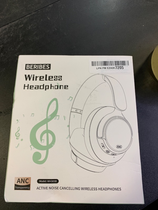 Photo 1 of BERIBES Upgraded Hybrid Active Noise Cancelling Headphones with Transparent Modes,70H Playtime Bluetooth Headphones Wireless Bluetooth with Mic, Deep Bass,3.5MM Cable,Soft-Earpads,Fast Charging-Black