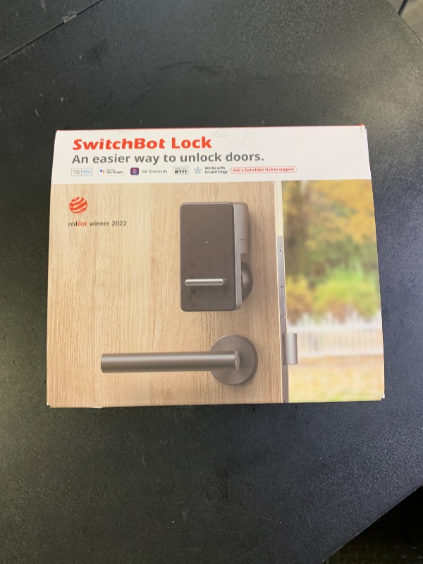 Photo 1 of SwitchBot Smart Lock, Bluetooth Electronic Deadbolt Keyless Entry Door Lock for Front Door, Compatible with WiFi Bridge (Sold Separately), Fits Your Existing for Airbnbs Vacation Rentals