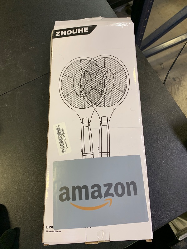 Photo 1 of 2 Pack Electric Fly Swatter, Handheld Bug Zapper Racket for Outdoor & Indoor, Mosquito Zapper Racket Battery Powered Tennis Mosquito Rackets for Insect