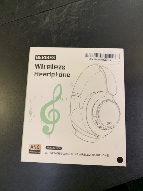 Photo 1 of BERIBES Upgraded Hybrid Active Noise Cancelling Headphones with Transparent Modes,70H Playtime Bluetooth Headphones Wireless Bluetooth with Mic, Deep Bass,3.5MM Cable,Soft-Earpads,Fast Charging-Black