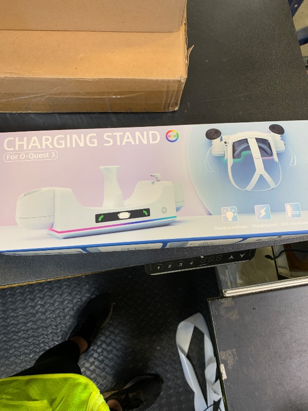 Photo 1 of CBDYWVR Charging Dock Compatible with Meta Quest 3S/3 Accessories,Quest 3S Charging Dock with 2 Rechargeable Batteries & USB-C 2-3 Hour Fast Fill Headset and Controller, Touch Switch LED Display