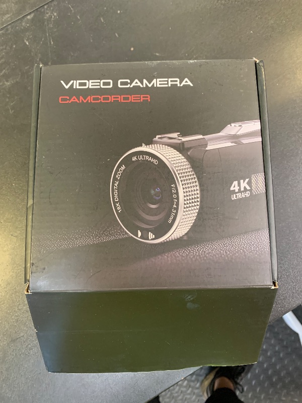 Photo 1 of Rawiemy Video Camera Camcorder Full HD 4K 60FPS 48MP Vlogging Camera for YouTube Digital Camera Recorder 18X Zoom Video Camera for Filming with 3.0" Touch Screen,2 Batteries and 32G SD Card