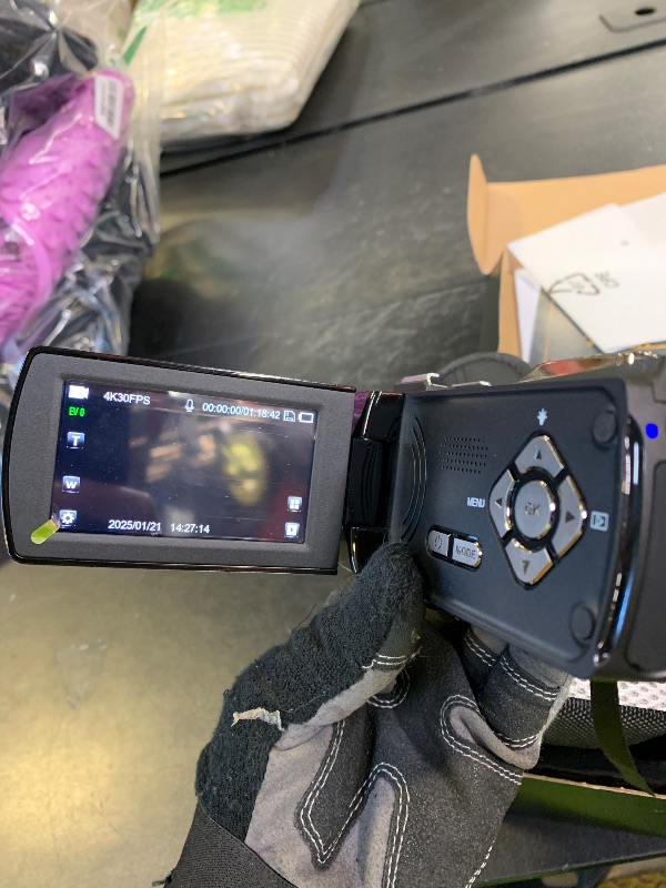 Photo 1 of Rawiemy Video Camera Camcorder Full HD 4K 60FPS 48MP Vlogging Camera for YouTube Digital Camera Recorder 18X Zoom Video Camera for Filming with 3.0" Touch Screen,2 Batteries and 32G SD Card