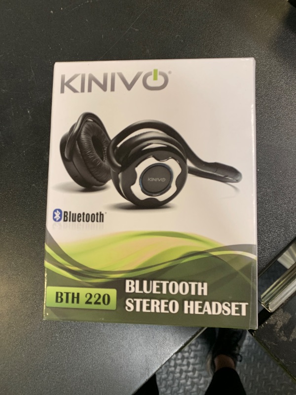 Photo 1 of Kinivo BTH220 Bluetooth Stereo Headphone – Supports Wireless Music Streaming and Hands-Free Calling