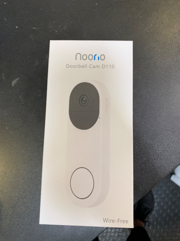 Photo 1 of Noorio Doorbell Camera Wireless No Subscription on 16GB Local Storage, Smart Video Doorbell Work with Alexa, Motion and Chime App Alert, Two-Way Talk, IP65 Waterproof, 2K+ Color Night Vision, D110