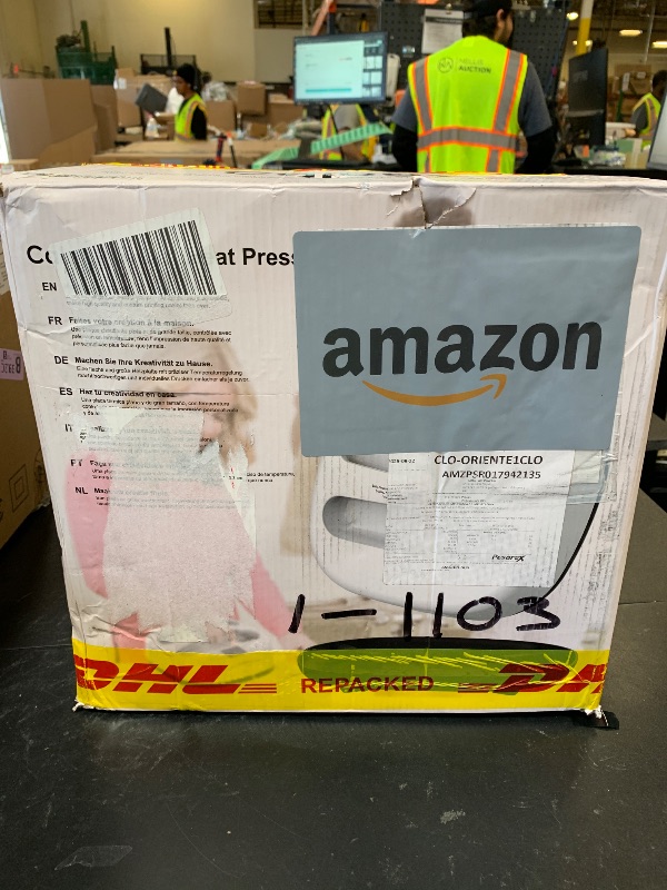 Photo 1 of Calogy Heat Press Machine for T-Shirts 10"X10", Portable Heat Press Fast Up to 410?(210 ºC), Precise Temp Control, 15 Mins Auto Off for Bag, Pillows Sublimation Vinly Transfer(Pink White, 10 x 10 in)