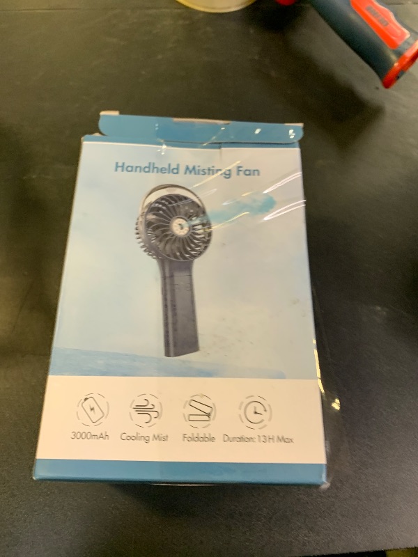 Photo 1 of COMLIFE Portable Handheld Misting Fan, 3000mAh Rechargeable Battery Operated, 180° Foldable, Mini Personal Fan with Water Sprayer for Travel, Makeup, Home, Office, Camping, Outdoors
