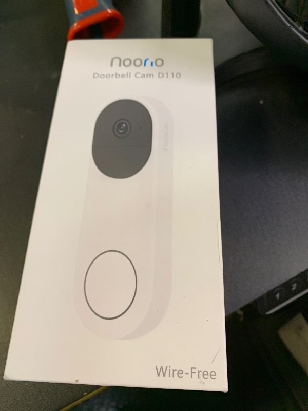 Photo 1 of Noorio Doorbell Camera Wireless No Subscription on 16GB Local Storage, Smart Video Doorbell Work with Alexa, Motion and Chime App Alert, Two-Way Talk, IP65 Waterproof, 2K+ Color Night Vision, D110