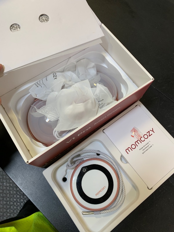 Photo 1 of Momcozy Breast Pump V1 Pro Hospital-Grade, Hands-Free & Portable Wearable Pump, Upgraded Electric Pump with 3 Fine-Tuned Rhythms|15 Levels, Come with Leak-Proof DoubleFit Flange, Cozy Red.