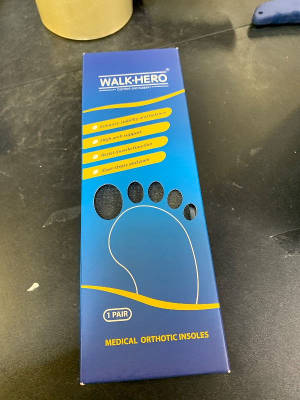 Photo 1 of Inserts Relieve Plantar Fasciitis - Flat Feet Insoles Arch Supports, Orthotic Insoles for Foot Pain Arch Pain Reduce Muscle Fatigue Absorb Shock (Mens 6-6 1/2 | Womens 8-8 1/2)