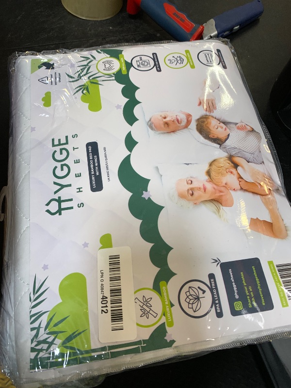 Photo 1 of Hygge Sheets®? Organic Washable Incontinence Bed Pads with Tucks - 100% Waterproof Reusable Mattress Protector Underpads - Rayon derived from Bamboo - Queen
