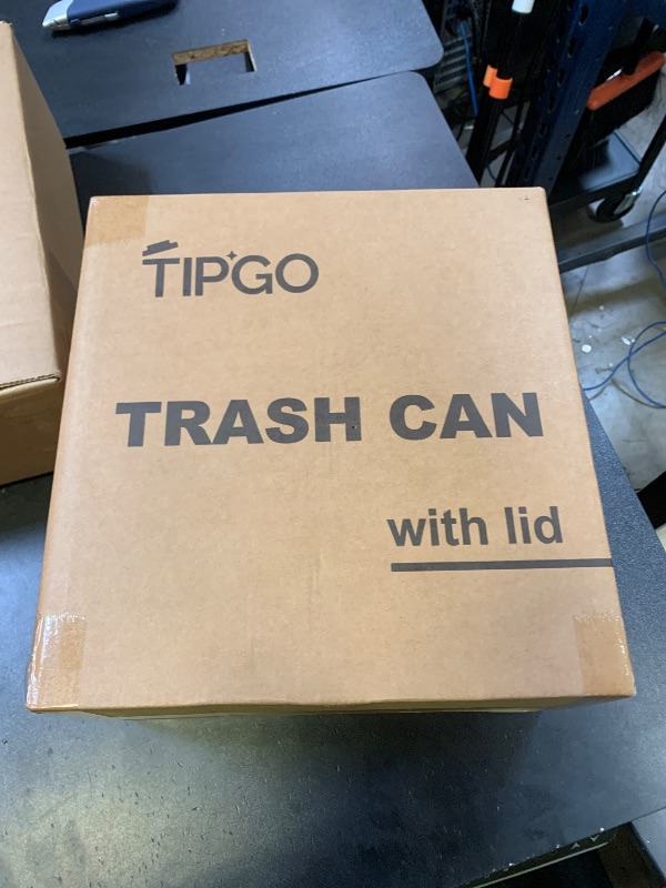 Photo 1 of TIPGO Slim Bathroom Trash Can with Lid Soft Close, Step Pedal, 6 Liter / 1.6 Gallon Stainless Steel Trash Bin, Small Garbage Cans for Bedroom, Office, Kitchen (Matte Black)