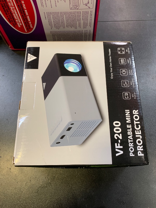 Photo 1 of Mini Projector, iTJQ Portable Projector 1080P Supported for Indoor Outdoor Movies, Phone Projector Compatible with iOS/ Android, Laptop, TV Stick/ PS5, USB/HDMI/Type-C