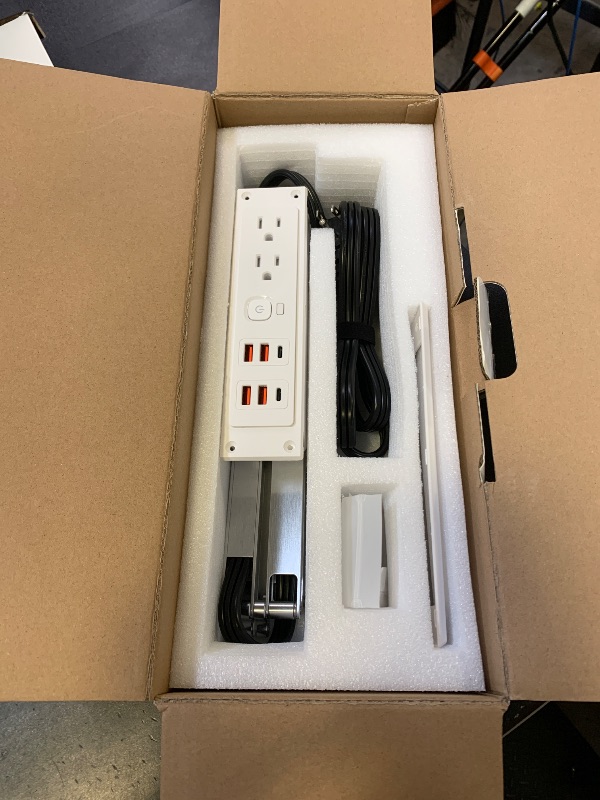 Photo 1 of Drawer Outlet Kit PD30W USB-C Fast Charging Station USB Power Cabinet Plug Charging Strip Recessed Vanity Table Box Desk Nightstand Mount Organizer, 14 AWG Power Cable for Kitchen Bedroom-White