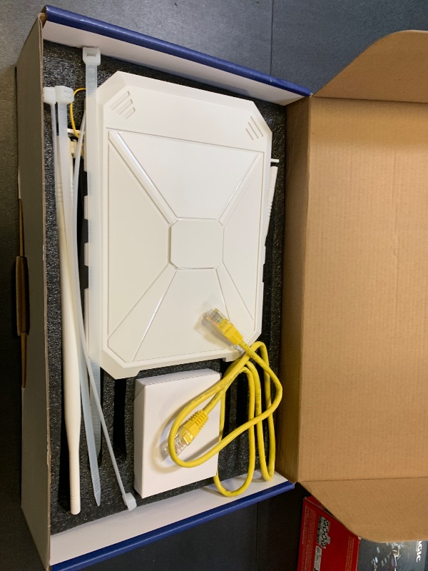 Photo 1 of AX3000 Outdoor WiFi Extender, Dual Band 5G+2.4G Outdoor Long Range Extender Signal Booster with POE, Wi-Fi 6 Wireless Access Point, Wireless Outdoor Repeater, Compatible Starlink for Farm Camping RV