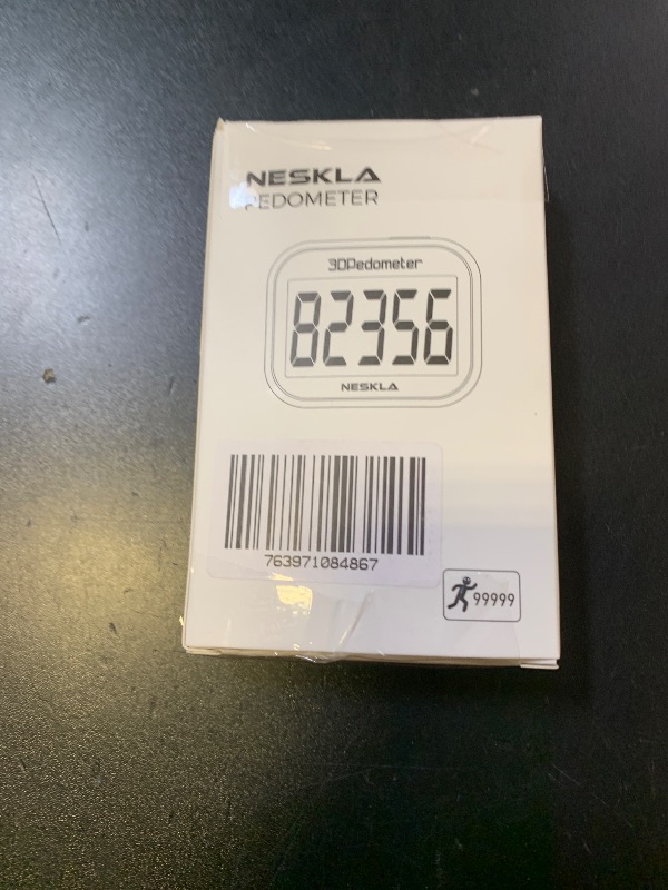 Photo 1 of NESKLA 838 3D Pedometer for Walking, Simple Step Counter and Tracker with Large Digital Display, Removable Clip Lanyard, Accurately Track Steps for Men, Women, Kids, Adults, Seniors, Black