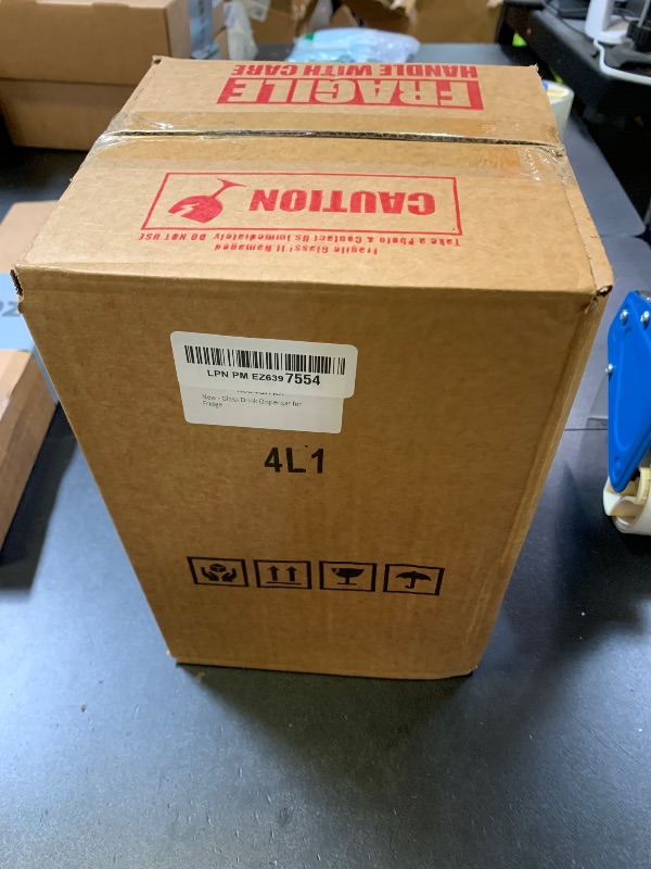 Photo 1 of 1 Gallon Glass Beverage Dispenser with Lid, Stainless Steel Spigot, Glass Drink Dispensers for Parties, Lemonade Dispenser With Ice Cylinder for Weddings, Party,Sun Tea Jar, Water Juice Dispensers