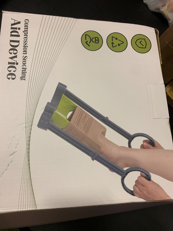 Photo 1 of Compression Sock Aid Device | Size for Leg Circ 16 in or Less | Helper Device for Putting on Compression Stocking