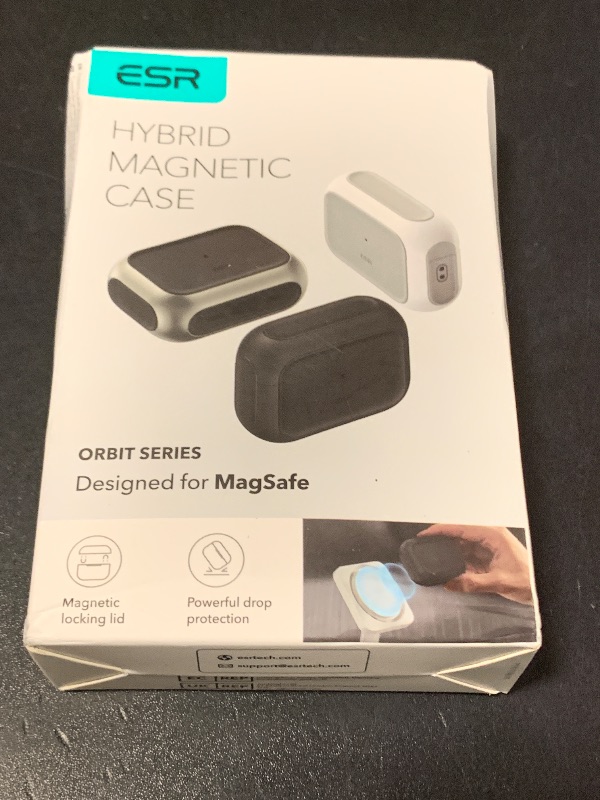 Photo 1 of ESR for AirPods Pro 3 Case, Compatible with AirPods Pro 3rd Generation Case (2025), Compatible with MagSafe, Full Drop Protection Cover with Lanyard, White