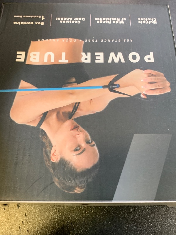 Photo 1 of Resistance Bands with Handles, Single Resistance Bands, Exercise Bands with Handles, for Resistance Training, Physical Therapy, Home Workouts, Fitness, Pilates, Boxing Strength Training (40lbs)