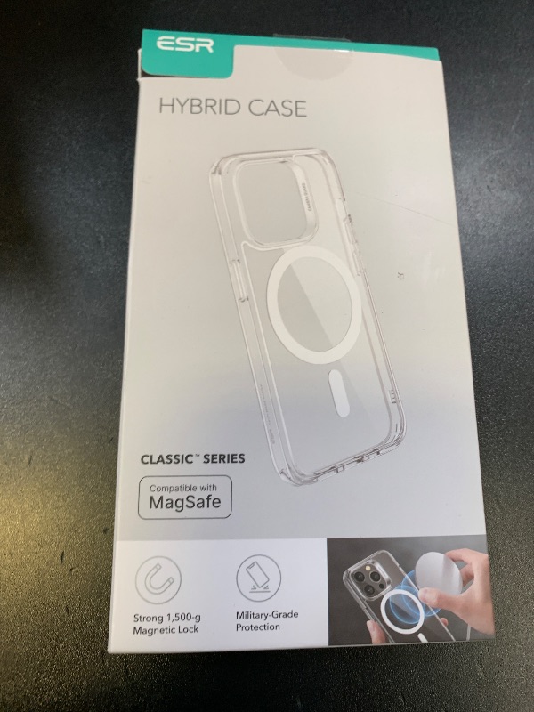 Photo 1 of ESR for iPhone 15 Pro Max Case, Compatible with MagSafe, Military-Grade Protection, Yellowing Resistant, Scratch-Resistant Back, Magnetic Phone Case for iPhone 15 Pro Max, Classic Series, Clear