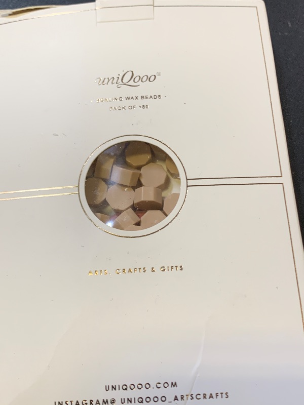 Photo 1 of UNIQOOO 180 Pcs Nude Neutral Sealing Wax Beads Nuggets for Wax Seal Stamp, Great for Embellishment of Cards Envelopes, Wedding Invitations, Wine Packages, Gift Ideas