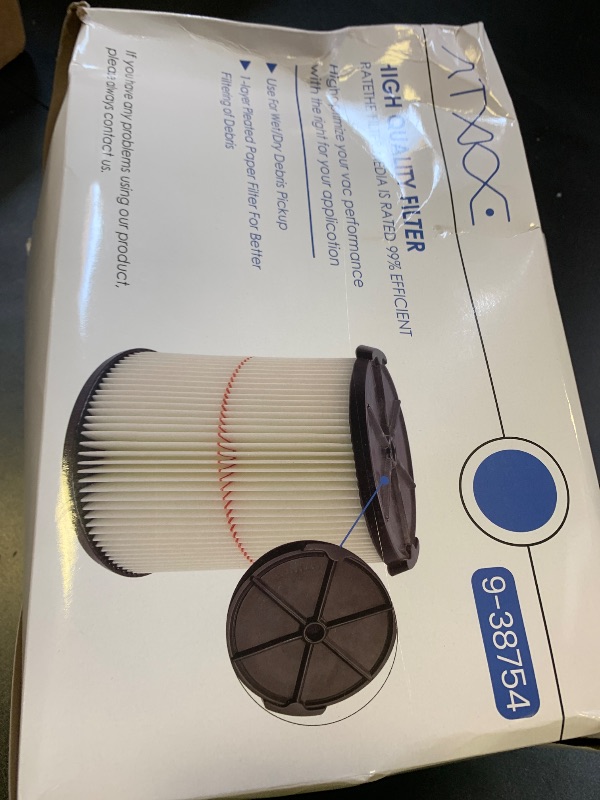Photo 1 of ATXKXE Replacement Filter Fit for Craftsman CMXZVBE38754 fit 5-20 Gallon shop vacuum (2 Pack)