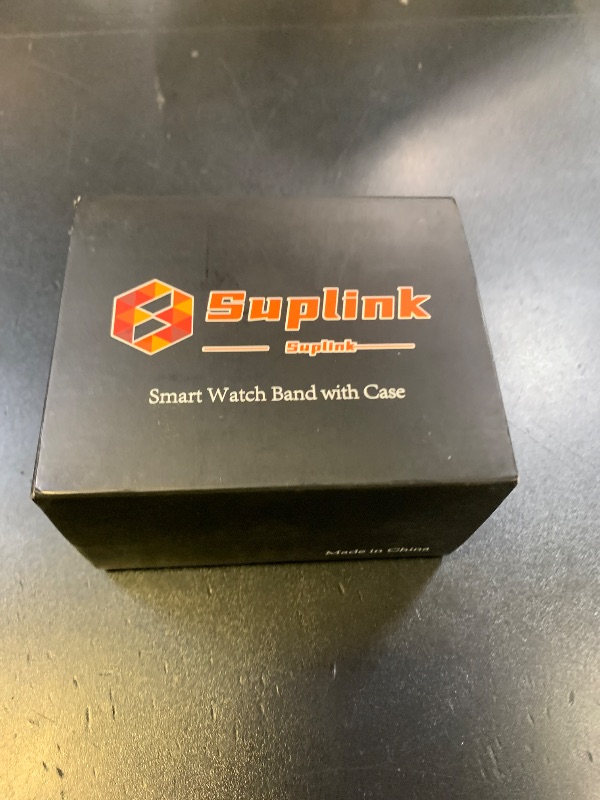 Photo 1 of SUPLINK Stainless Steel Band Case Compatible with Apple Watch Ultra 3/2/1 Bands Men, Metal Rugged Protective Bumper Adjustable Band for iWatch Ultra Bands for Men 49mm, Silver and Gold