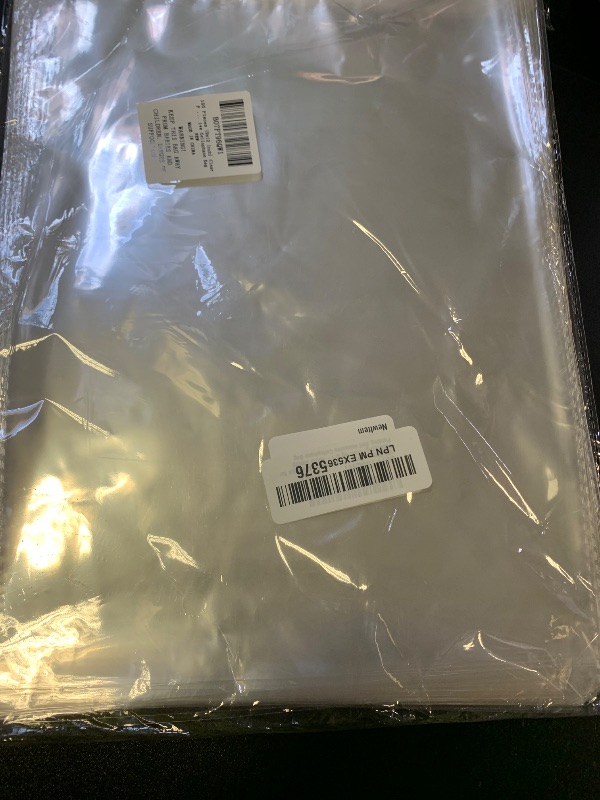 Photo 1 of 100 Pieces (9x12 Inch) Clear Plastic Bags for Packaging, Clothing & T-Shirts Strong Packing Self Adhesive Cellophane Bag