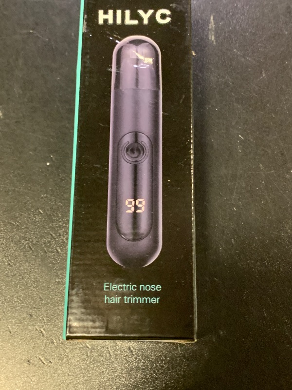 Photo 1 of HILYC Professional Nose Hair Trimmer, LED Display, USB Rechargeable, Waterproof Double-Edge Blade for Men, Women, IPX7 Rated, 2025 Model (Round Bottom)