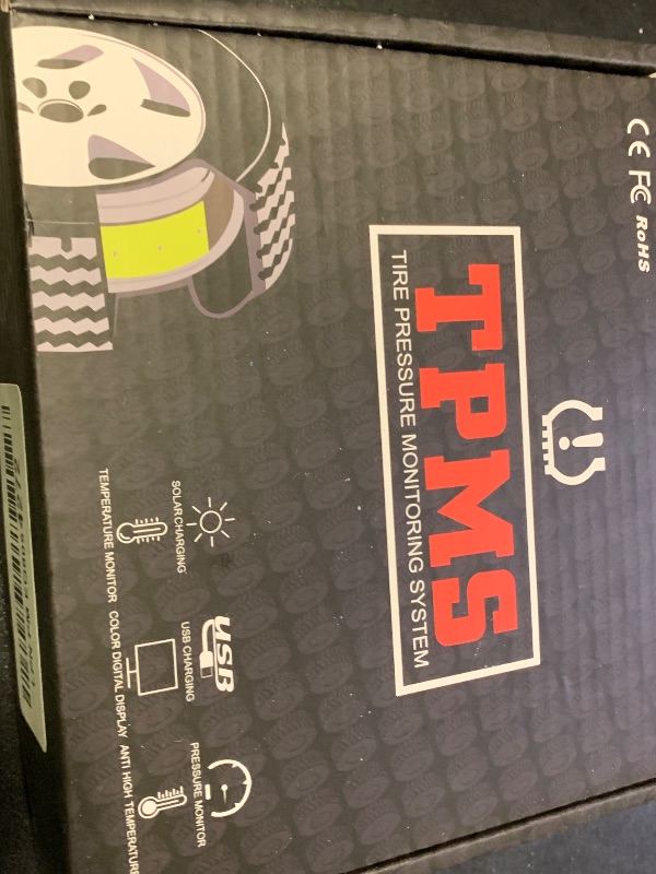 Photo 1 of Tire Pressure Monitor System USB TPMS External Sensors Compatible with Android Car Navigation Display (External)