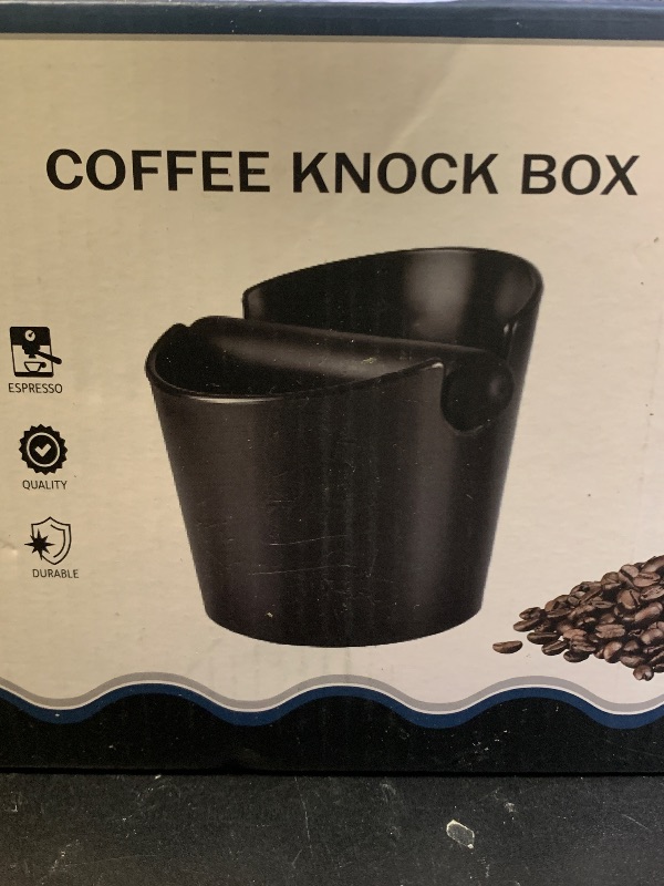 Photo 1 of IAOSEN Knock Box Large Capacity Design Espresso Knock Box Shock-absorbent Knock Box Espresso with Removable Knock Bar and Non-Slip Base Espresso Accessories for Home/Office