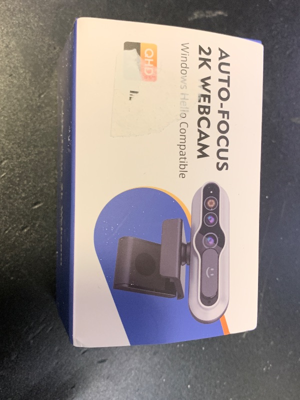 Photo 1 of 2K HD Webcam with Infrared Windows Hello Facial Recognition, Computer Camera, Privacy Cover, Noise Canceling Microphones, Laptop Webcam For Video Conferencing, Live, Streaming, Online Learning