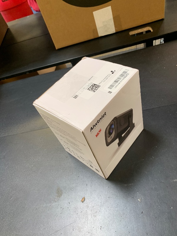 Photo 1 of ?Auto Focus &1080P?Alwtniet Mini Portable Projector, 4k Support Smart Proyector with Wifi and Bluetooth For Outdoor, 5W Speaker, Built in Apps,Home Theater, Bluetooth Movie Projector (Black)