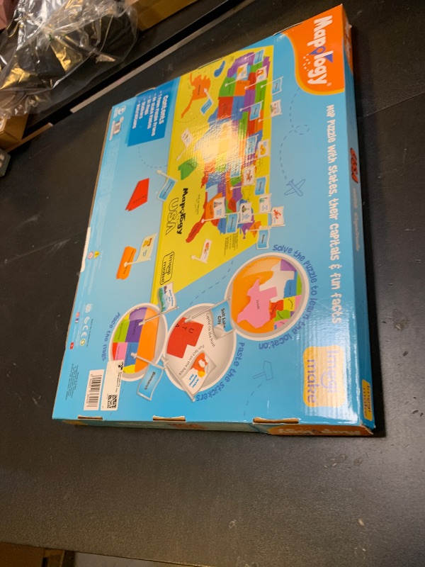 Photo 1 of Imagimake Mapology USA Map with Capitals | Learning States and Capitals | US Geography Toys for Ages 8-13 | Jigsaw Puzzles for Kids Ages 8-10 | Educational Back to School Gifts for Kids Age 5-7 & 9-12
