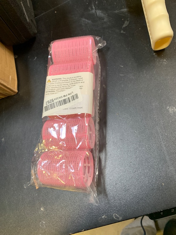 Photo 1 of 1-1/2” Self Grip Hair Rollers - 6 Count assort