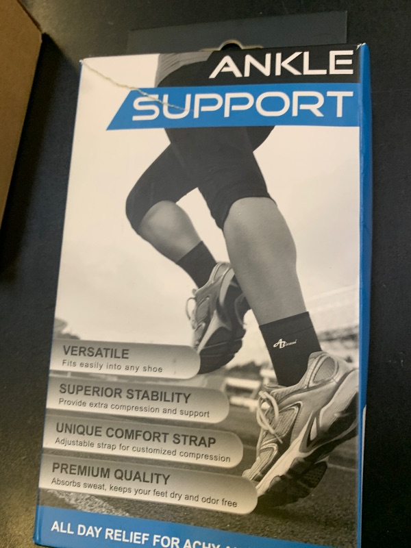 Photo 1 of JUPITER Foot Sleeve (Pair) with Compression Wrap, Ankle Brace for Arch, Ankle Support, Football, Basketball, Volleyball, Running, for Sprained Foot, Tendonitis, Plantar Fasciitis