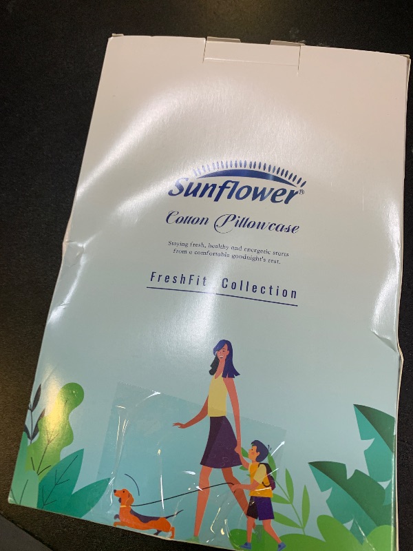 Photo 1 of Sunflower Queen Pillowcases Set of 2, 100% Cotton Queen Size Pillow Cases 2, 20×30 inches Sandshell, Soft and Breathable