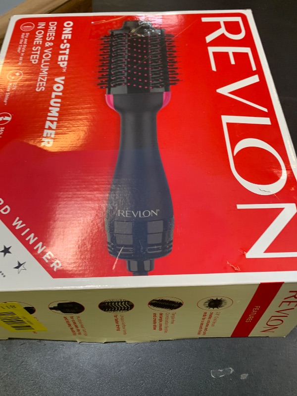Photo 1 of REVLON One-Step Volumizer Hair Dryer and Styler – Easy Salon-Style Blowouts – Less Frizz, More Shine, and Reduced Heat Damage, for All Hair Types and Lengths (Black)