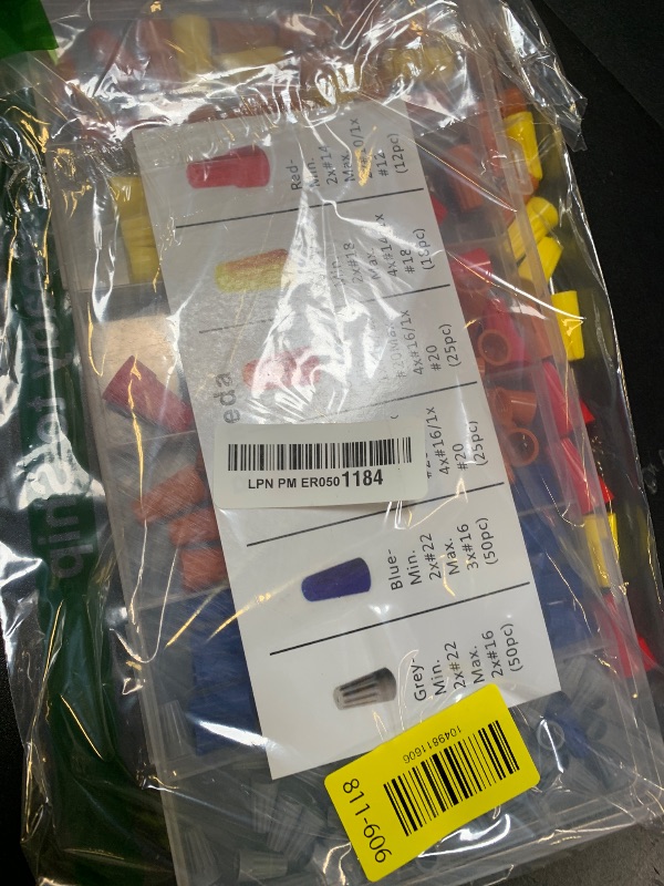 Photo 1 of 180 PCS Wire Connectors, Insulating Insert Twist Electrical Wire Connectors with Spring, Portable Wire Caps for Quick Connection, Colorful Wire Caps Electrical