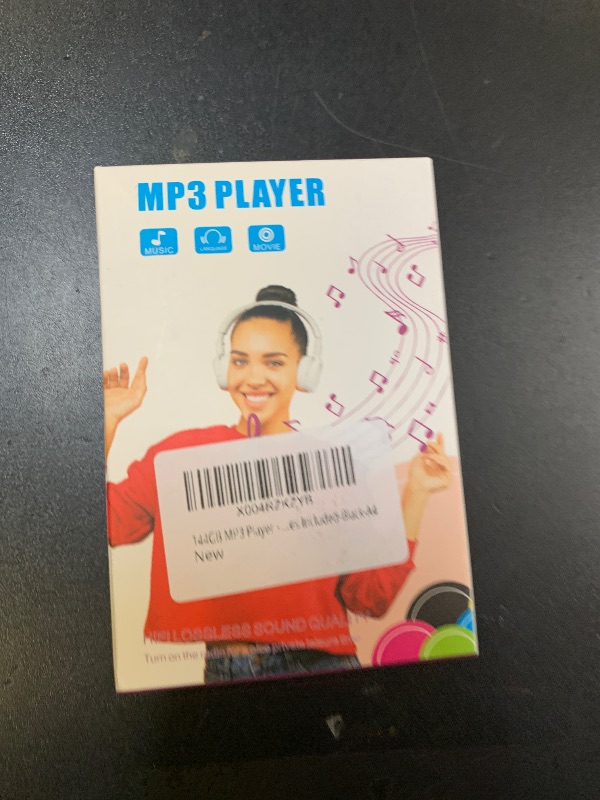 Photo 1 of 144GB MP3 Player - Music Player with Bluetooth 5.2 HiFi Sound Shuffle Single Loop FM Radio Built-in HD Speaker Voice Recorder Mini Design Ideal for Sport Earphones Included-Black-A4