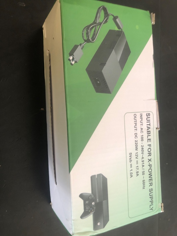 Photo 1 of Ponkor Power Supply for Xbox One, AC Cord Replacement Power Brick Adapter 100-240V Compatible with Xbox One