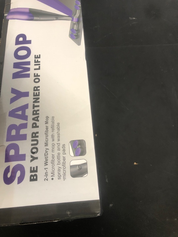 Photo 1 of IOPRETTY Spray Mops for Floor Cleaning - Wet Dry Mops with 6 Disposable Pads for Swiffer Powermop - Refillable Bottle for Hardwood Tile Home Kitchen - Absorbs Pet Hair Dust Stains