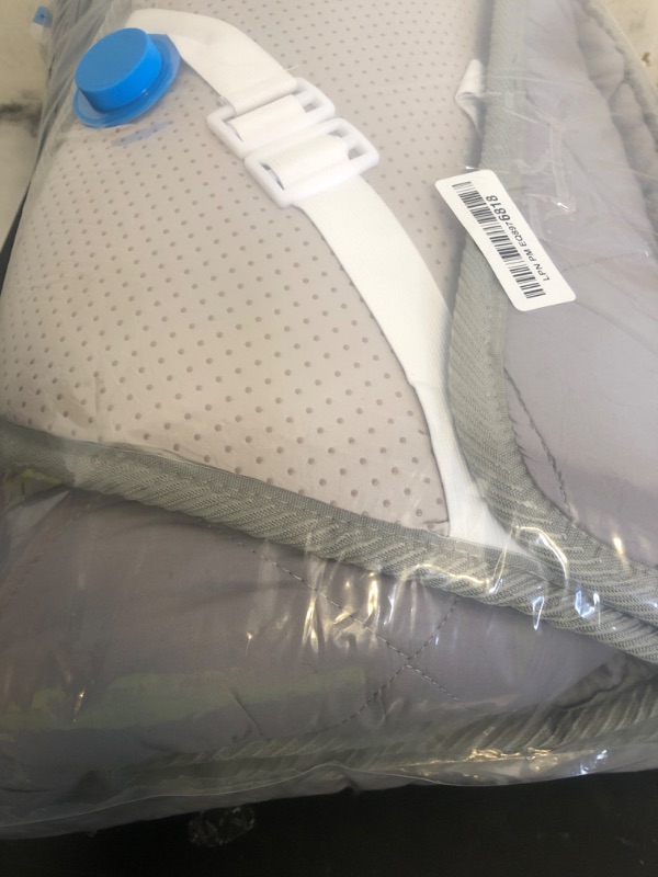 Photo 1 of Cot Mattress Topper Pad Quilted, Non-Slip Super Soft Comfortable Cool Sleeping Pad 75"x30" for Camping Cot/Rv Bunk/Narrow Twin Beds, Grey