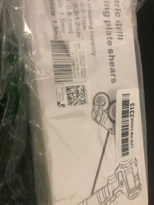 Photo 1 of CZS Sheet Metal Cutter Drill Attachment, Electric Drill Shears Attachment Cutter Nibbler, Metal Nibbler Drill Attachment for Cutting Iron, White Sheet, Steel, Copper, Aluminum